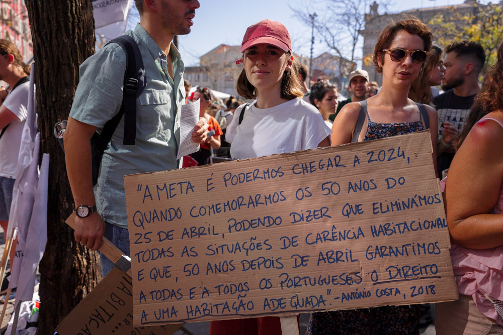 New "Casas para Viver" protest in Porto, on September 30th, 2023