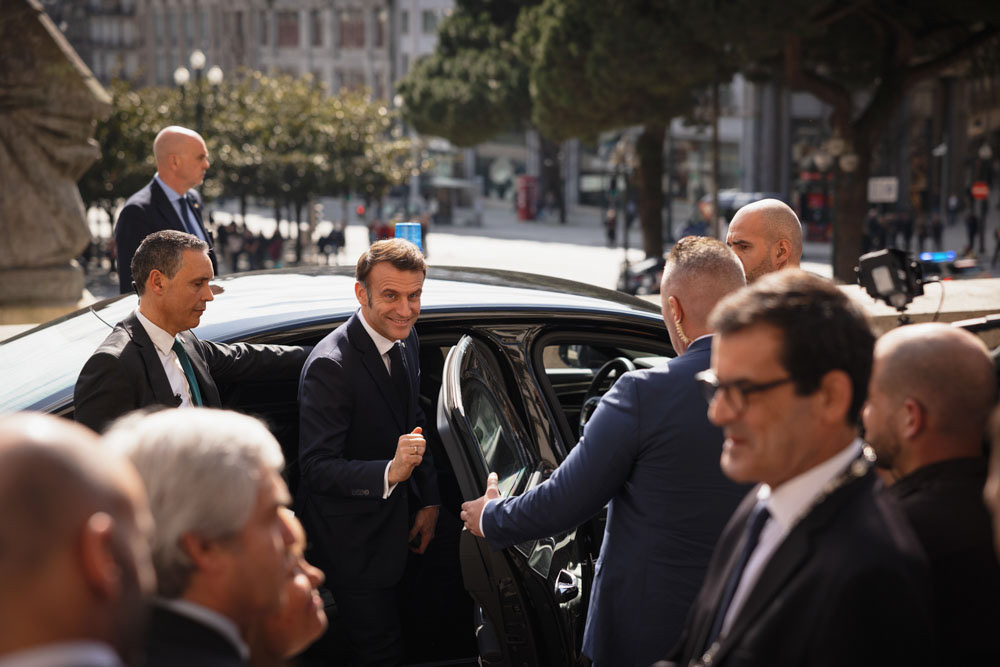 Emmanuel Macron, President of France, state visit to Portugal. February 28th, 2025