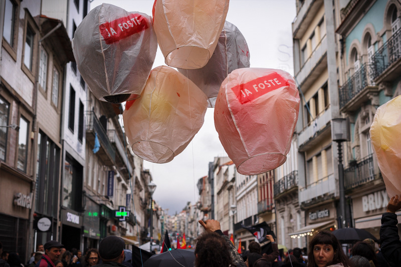 "Casas para Viver" protest in Porto, on April 1st, 2023