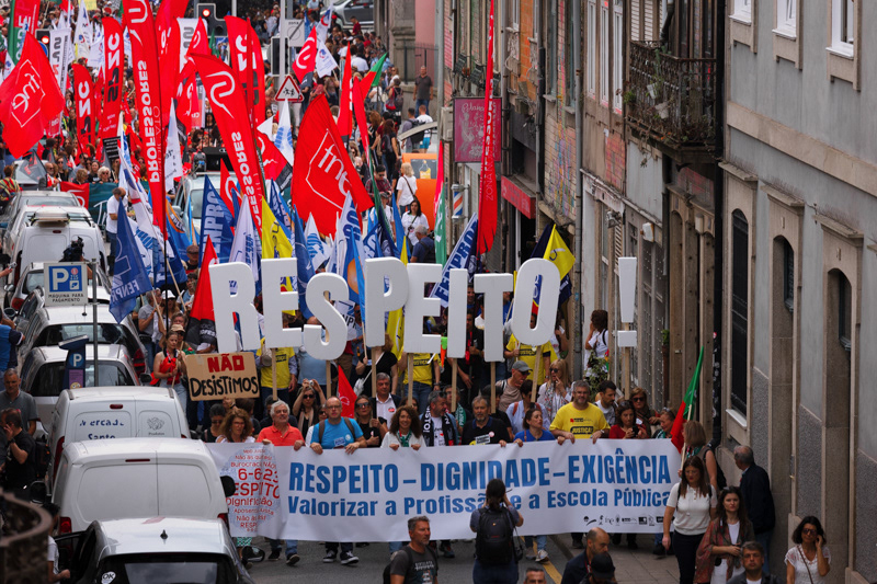 Teacher's protests. Porto, June 6th, 2023