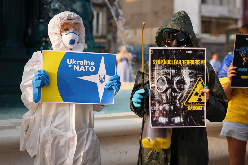 Manifestation in favor of Ukraine joining NATO, July 9th, 2023