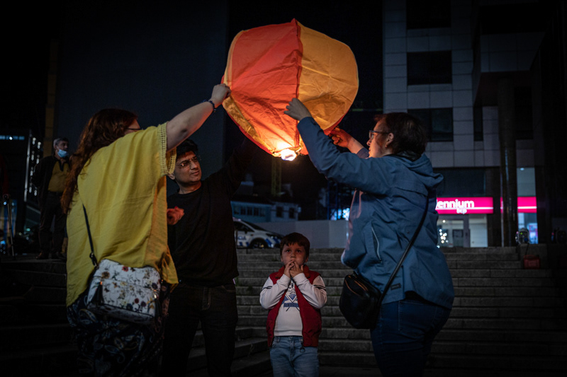 Protest: dozens of people celebrated São João in Porto, amidst COVID-19 restrictions. June 23rd, 2021