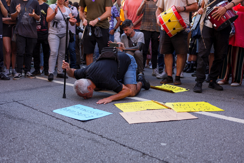 Protests against the STOP shopping mall closing, July 18th, 2023