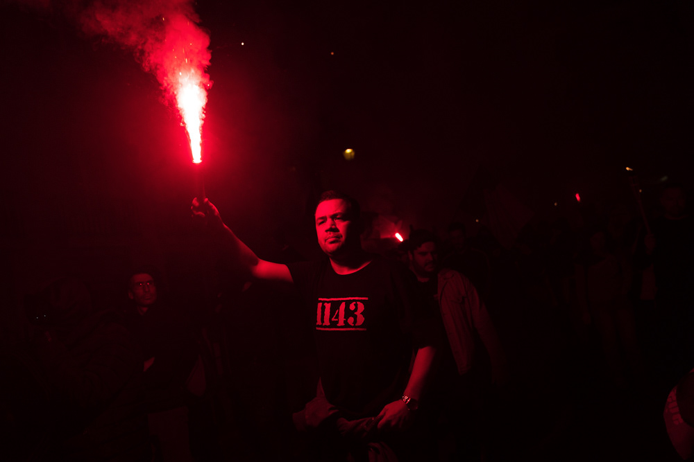 Anti-immigration protest in Lisbon, on February 3rd, 2024