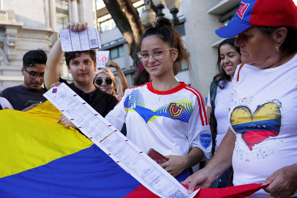 Venezuelans protest against the elections results. August 17th, 2024