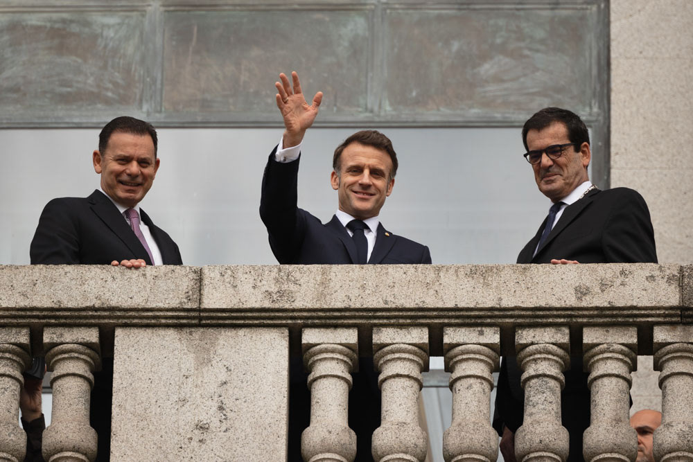 Emmanuel Macron, President of France, state visit to Portugal. February 28th, 2025