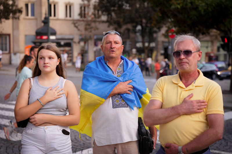 Independence Day of Ukraine celebration in Porto. August 24th, 2023