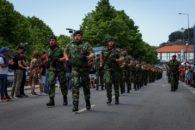 Portuguese Marine Corps march on Navy Day. May 20th, 2023