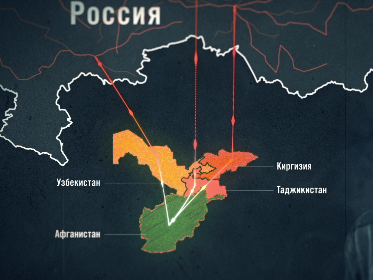 Граница узбекистана и таджикистана карта