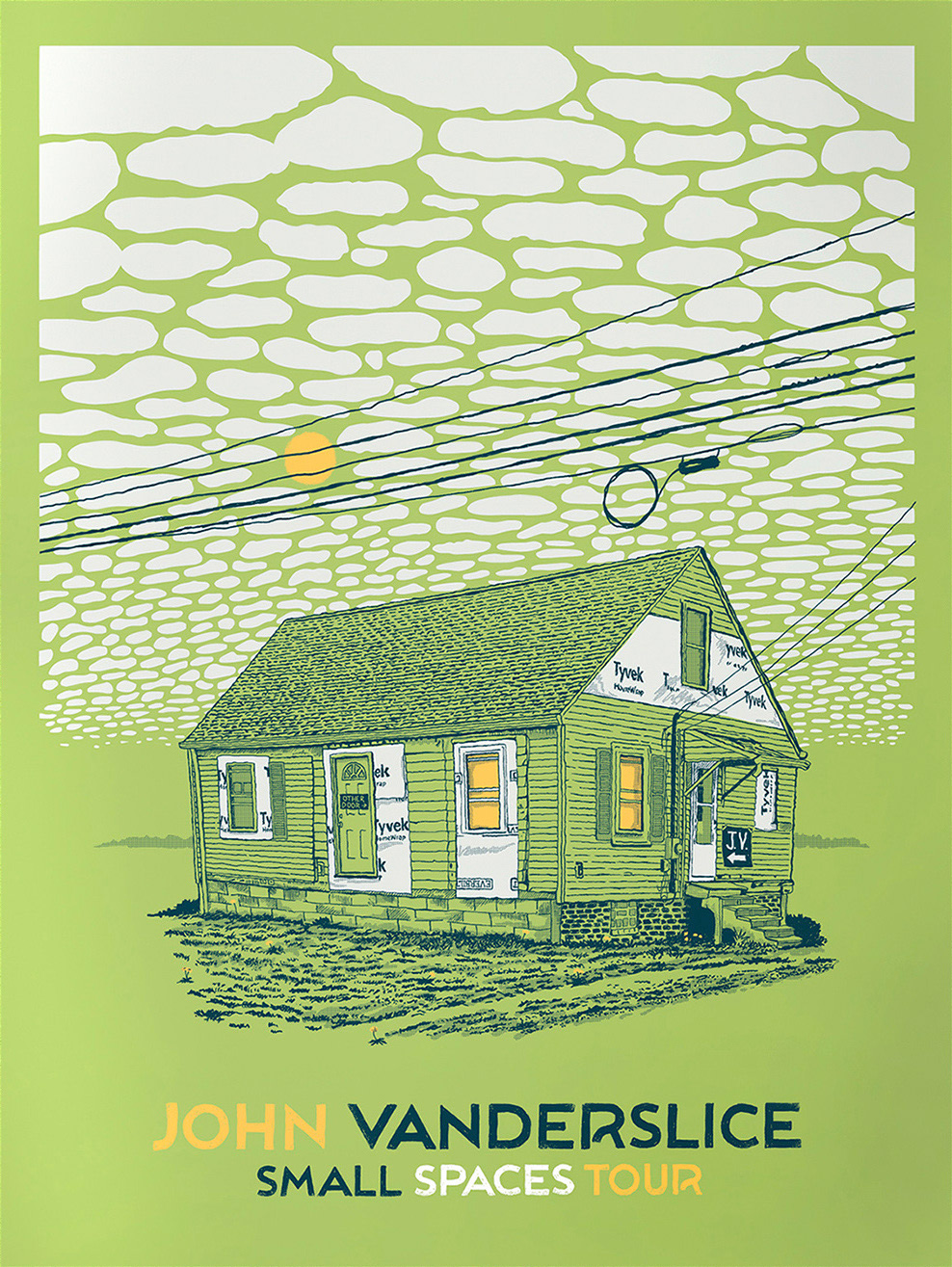 Tour poster for John Vanderslice