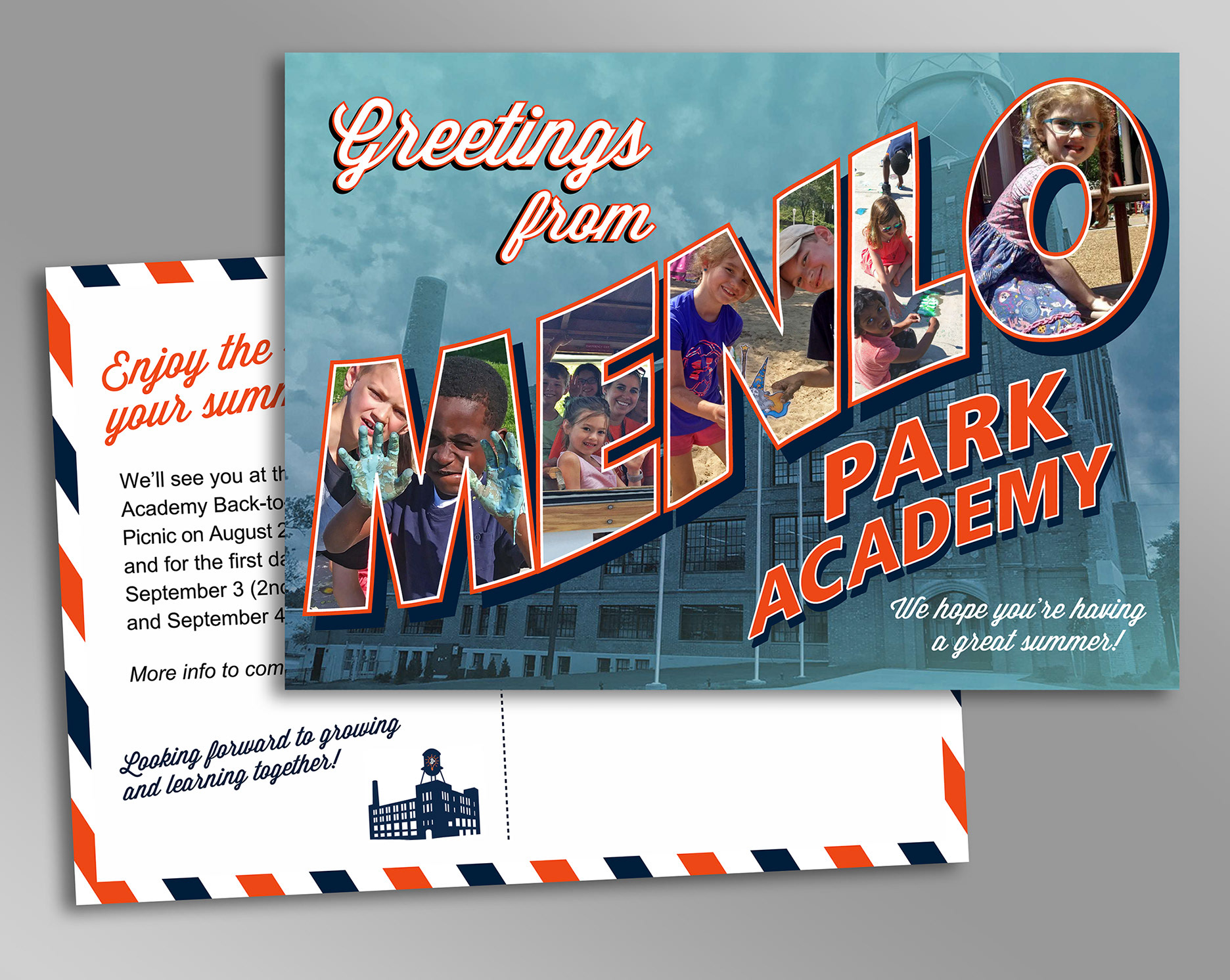 Summer postcard sent to student families