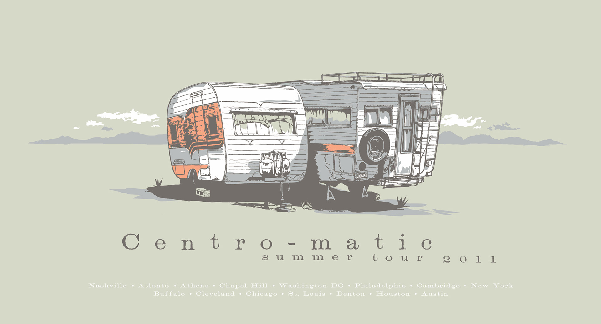 Tour poster for Centro-matic