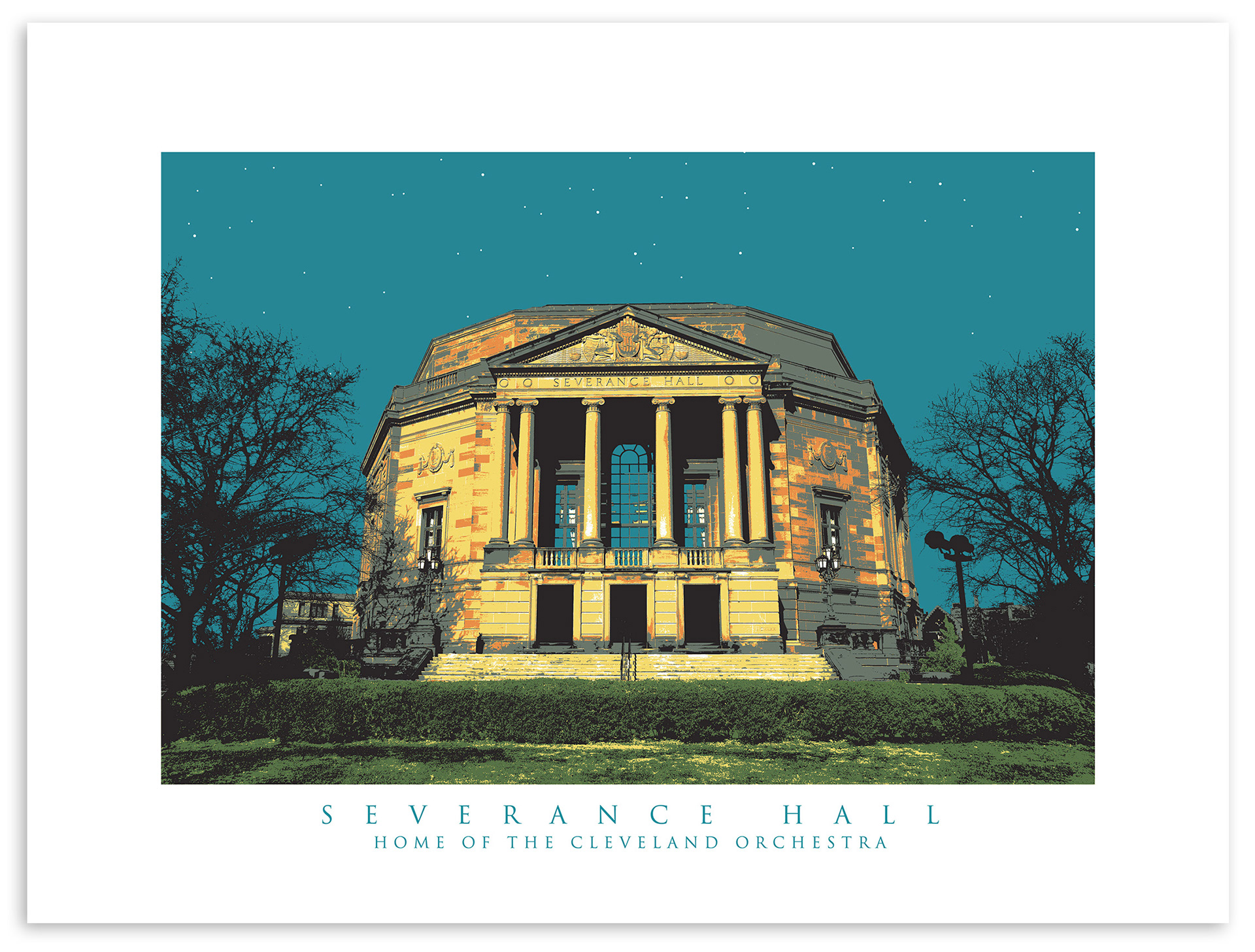 I was thrilled to work with the Cleveland Orchestra to design this retail art print that is available in the Severance Hall gift store. 