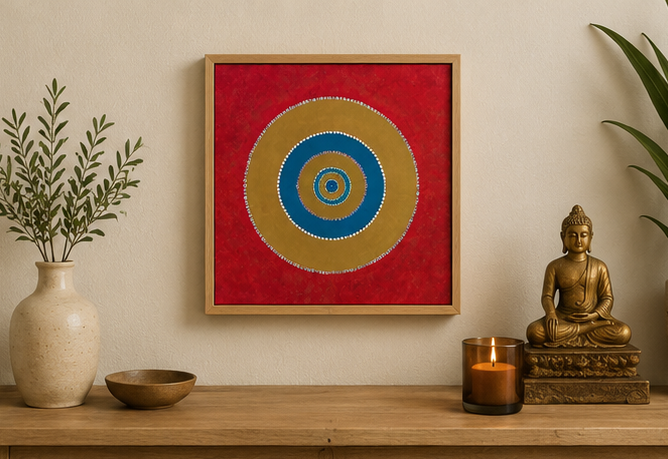 Perfectly Imperfect, Acrylic Painting 40x40 cm