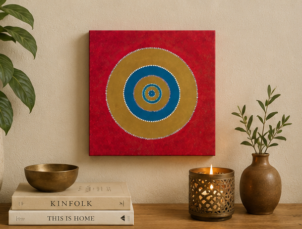 Perfectly Imperfect, Acrylic Painting 40x40 cm