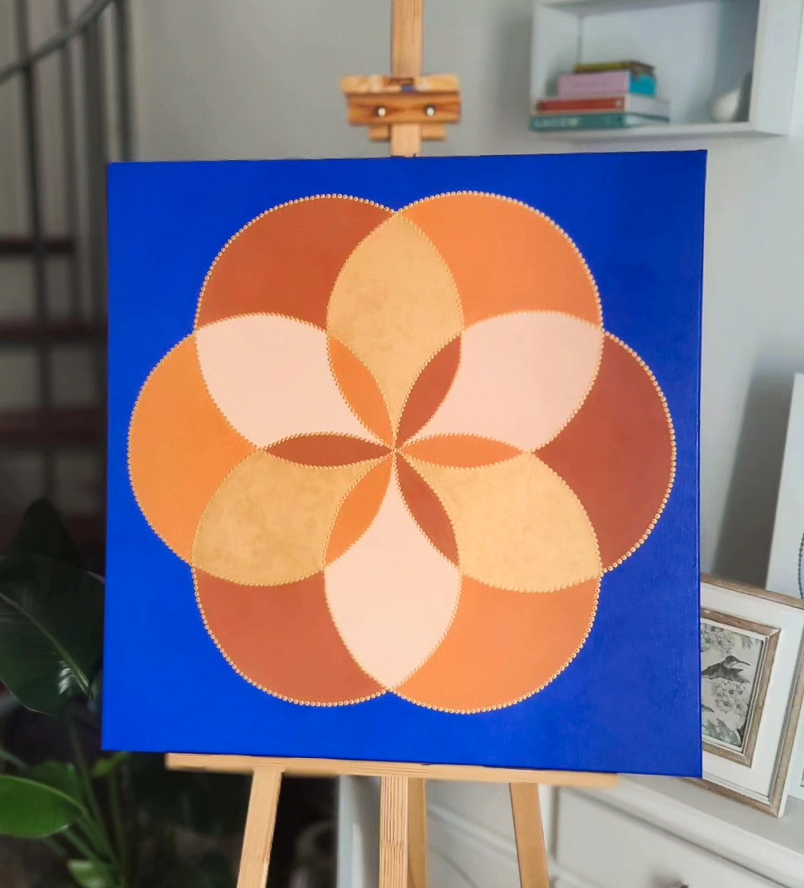 Seed of Life, Acrylic 90x90cm 