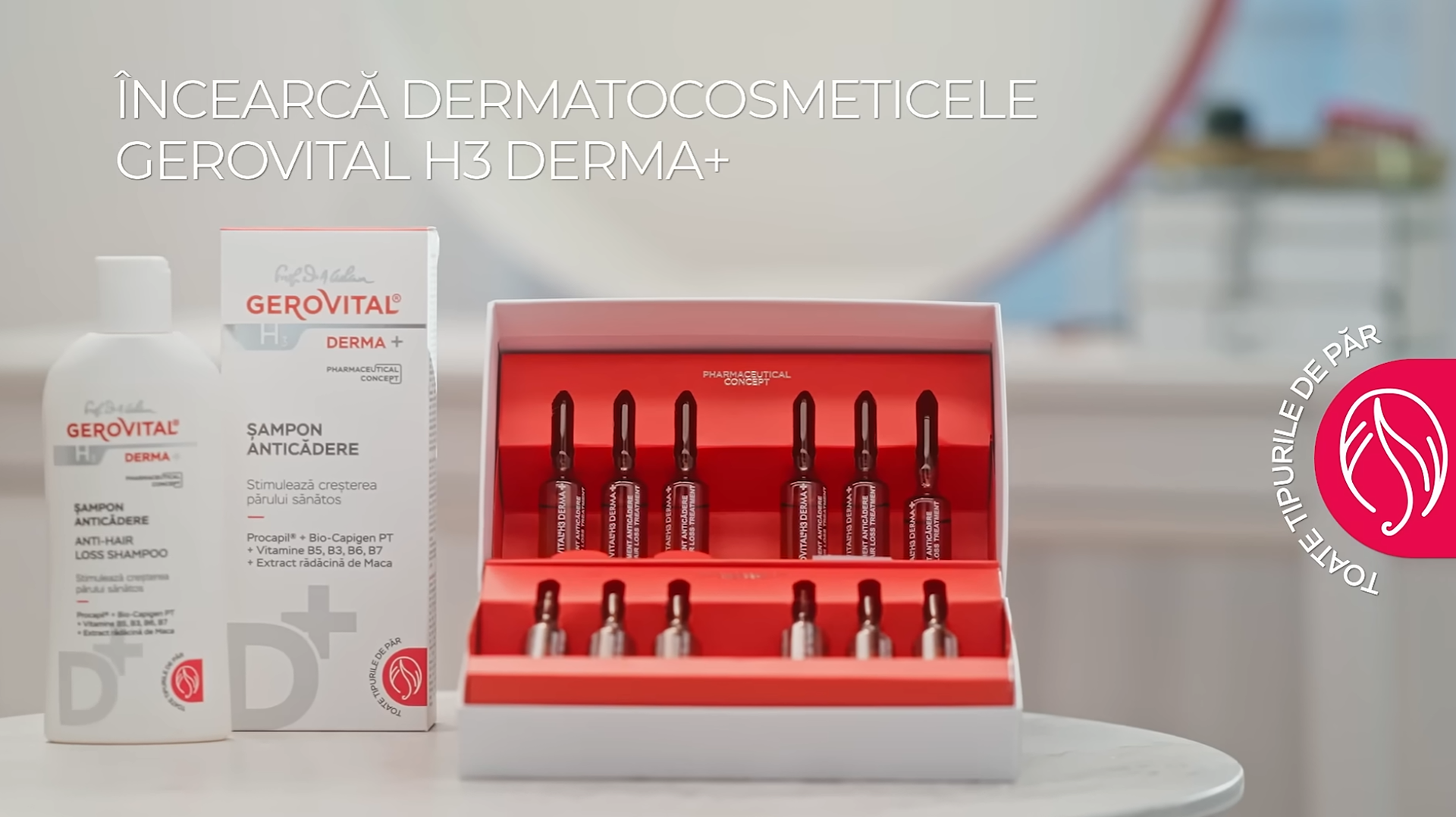 Tratament Alopecie Gerovital H3 Derma+