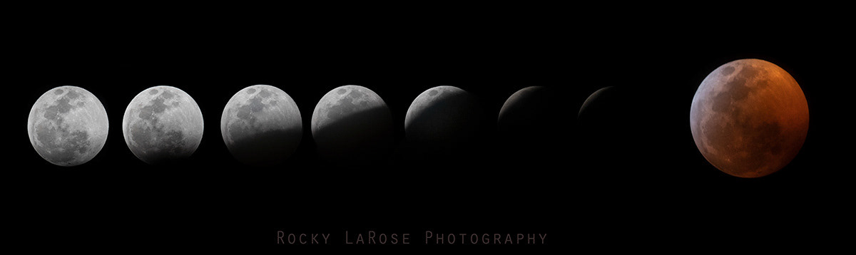 2 Lunar Eclipse from Tucson, Jan 2019