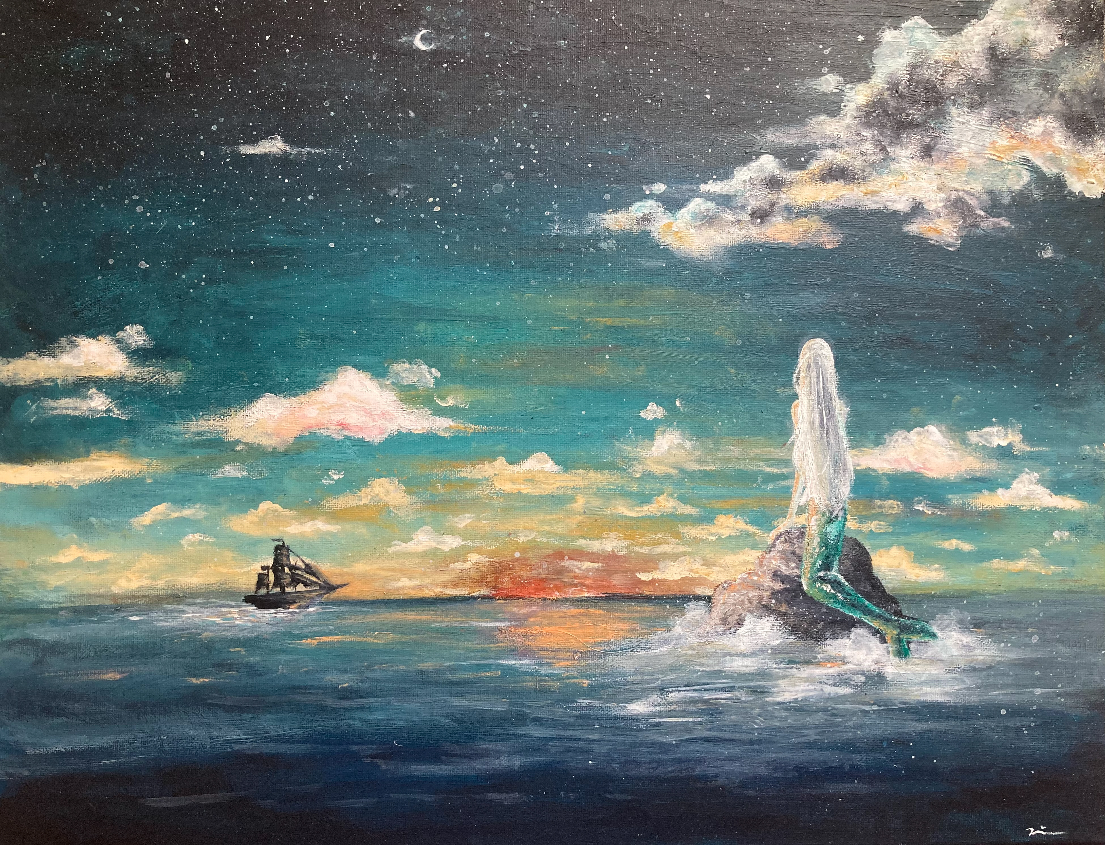 Mermaid / Acrylic / 2021