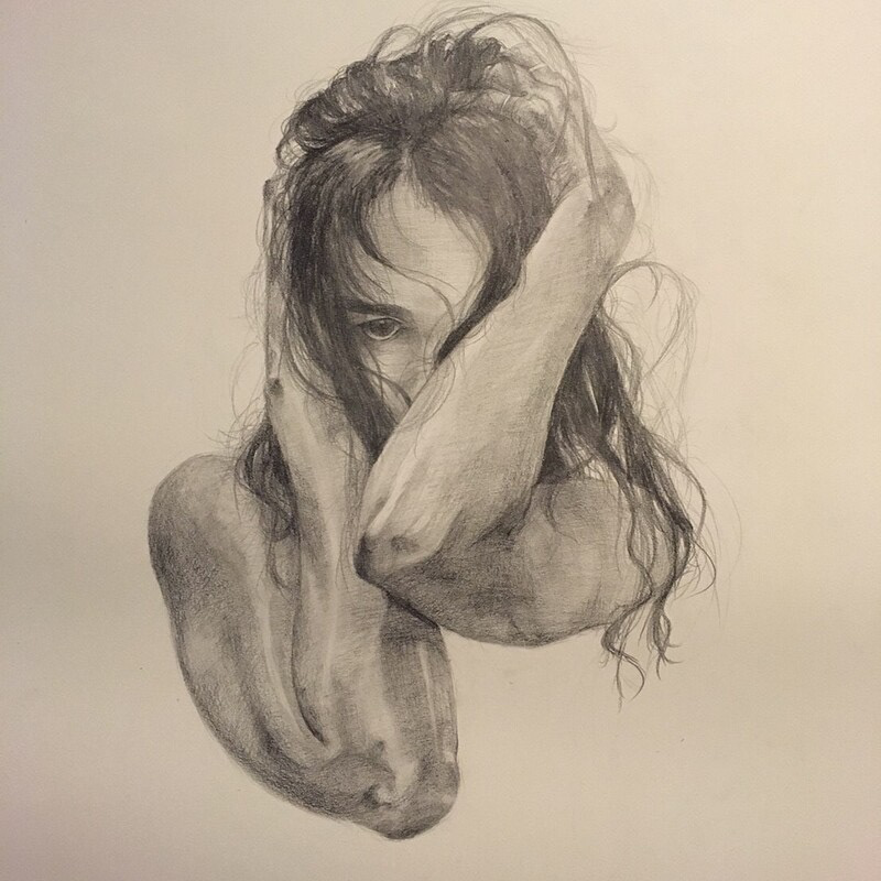 Self Portrait / Pencil / 2019 / Arizona State Fair Amateur Fine Art Division 3rd Place