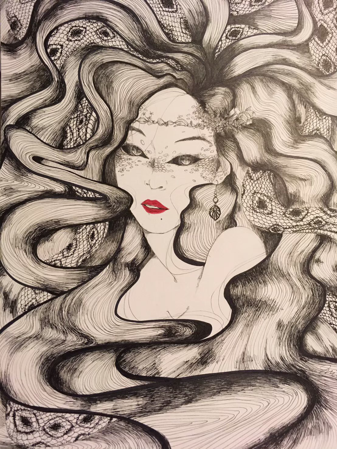 Medusa / Ink Pen / 2019