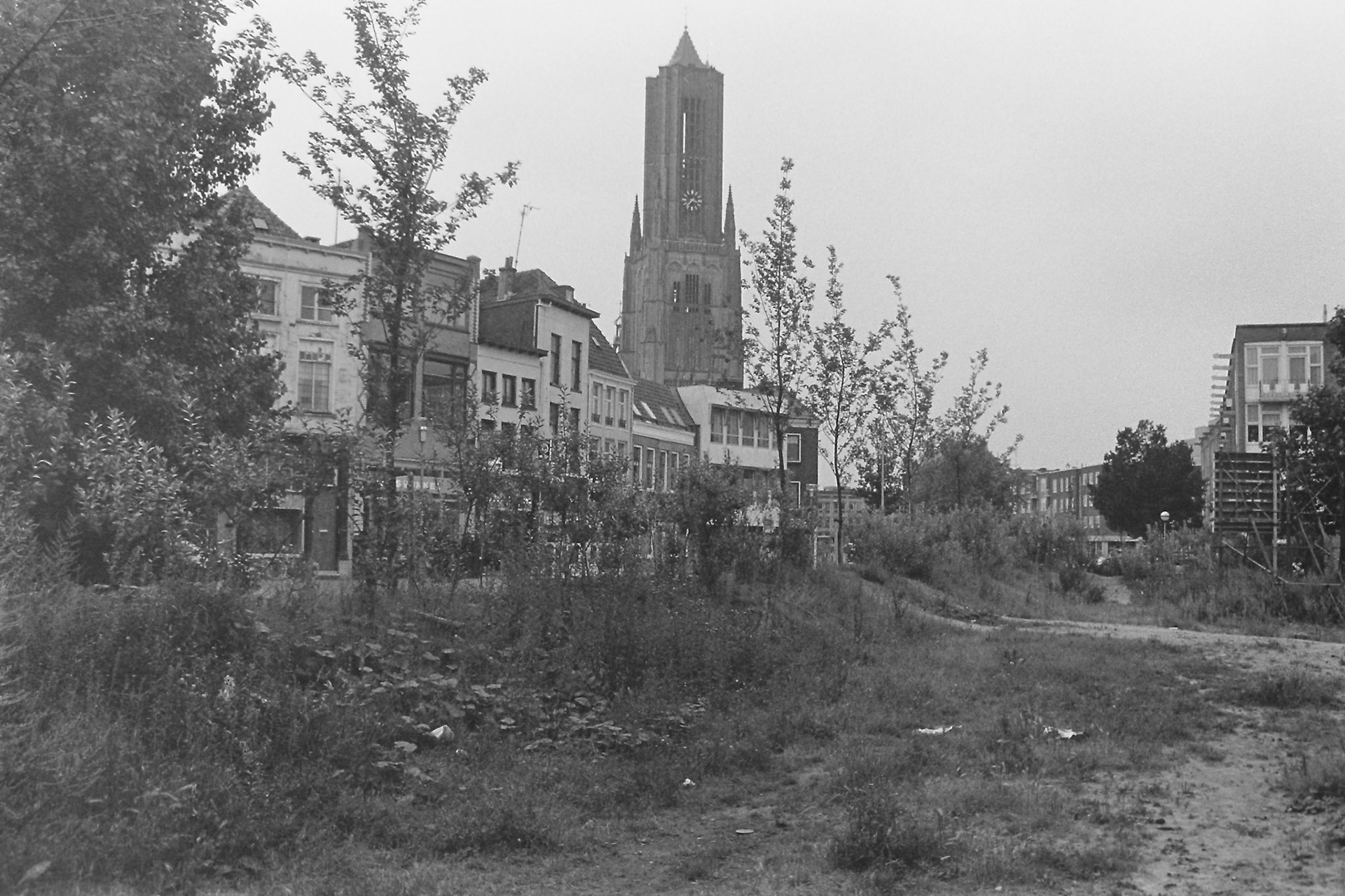 Braakliggend terrein in binnenstad