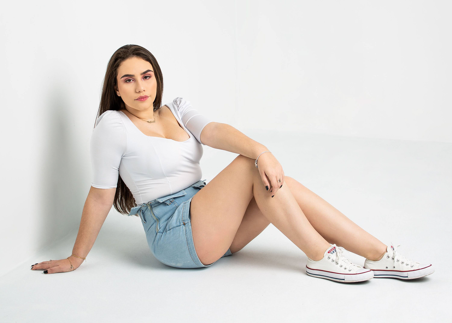 Ensaio fotográfico feminino em estúdio, em Videira/SC