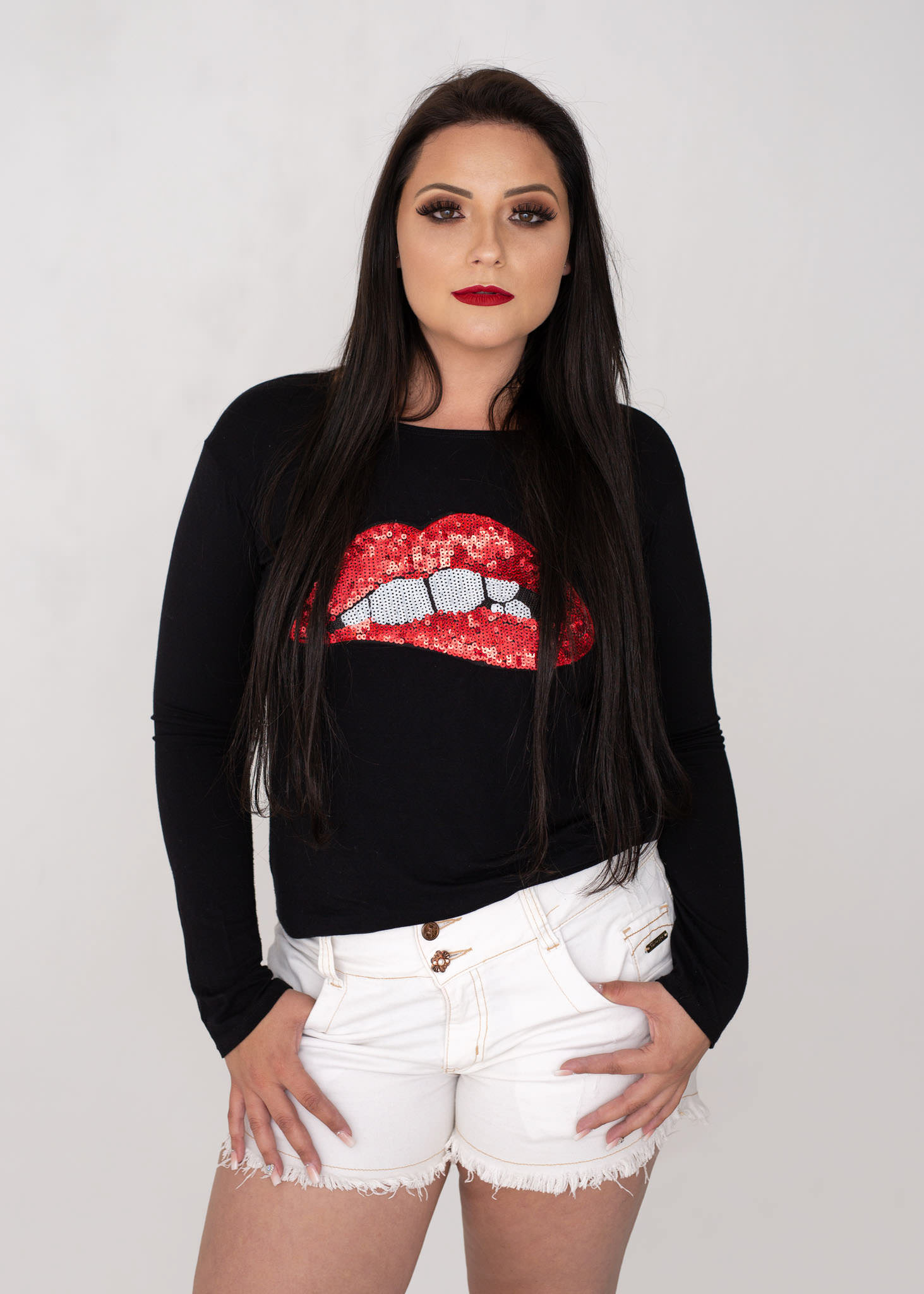 Ensaio feminino em estúdio, em Videira/SC