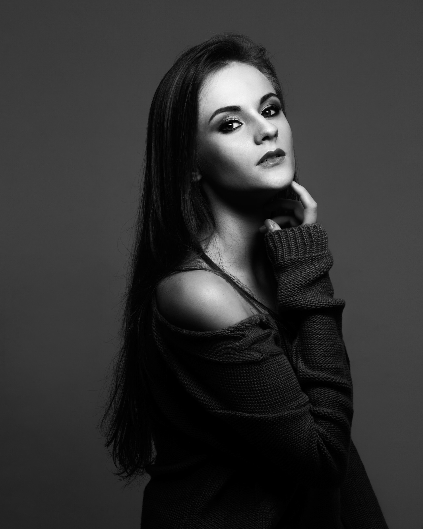 Ensaio fotográfico feminino em estúdio em Videira/SC
