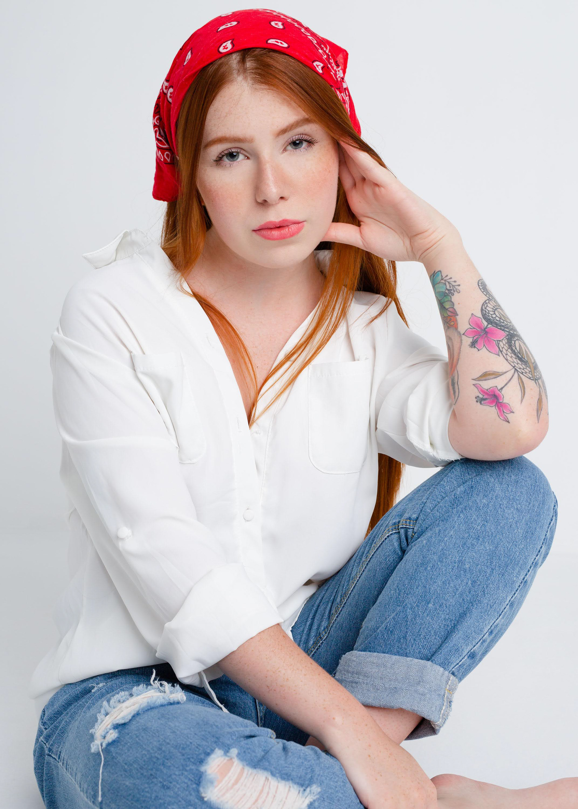 Ensaio fotográfico feminino em estúdio, em Videira/SC
