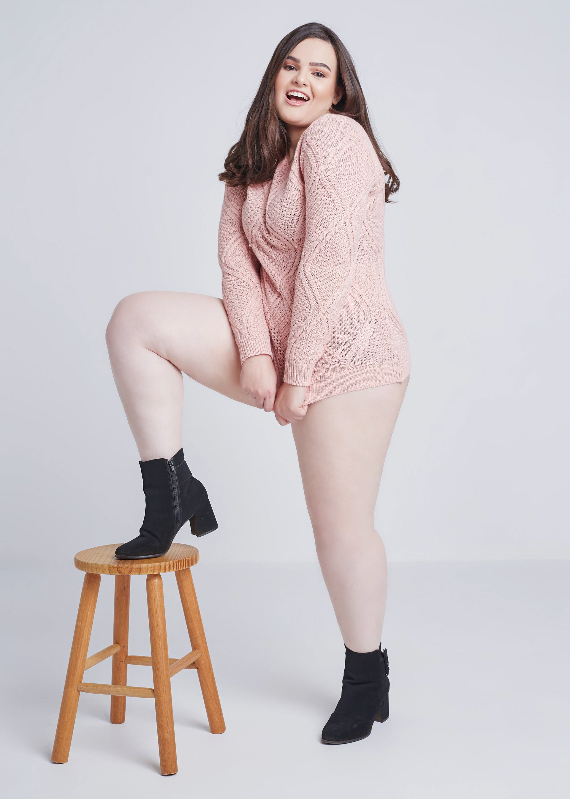 Ensaio fotográfico feminino em estúdio, em Videira/SC