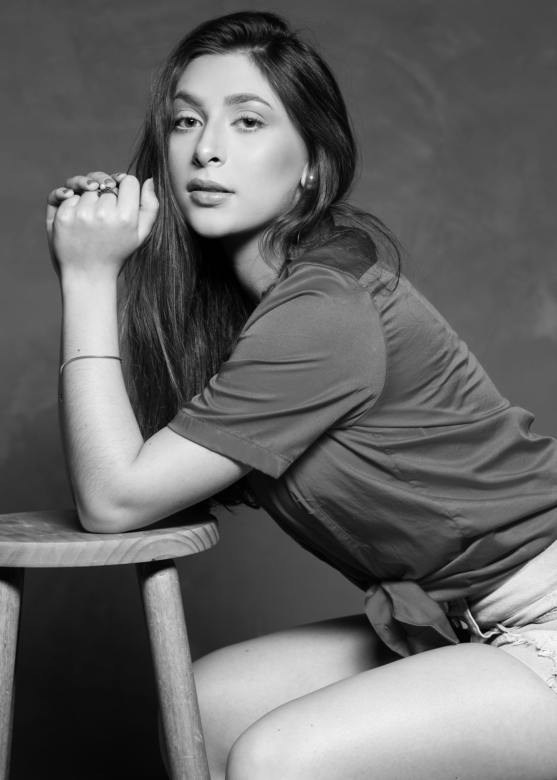 Ensaio fotográfico feminino em estúdio, em Videira/SC