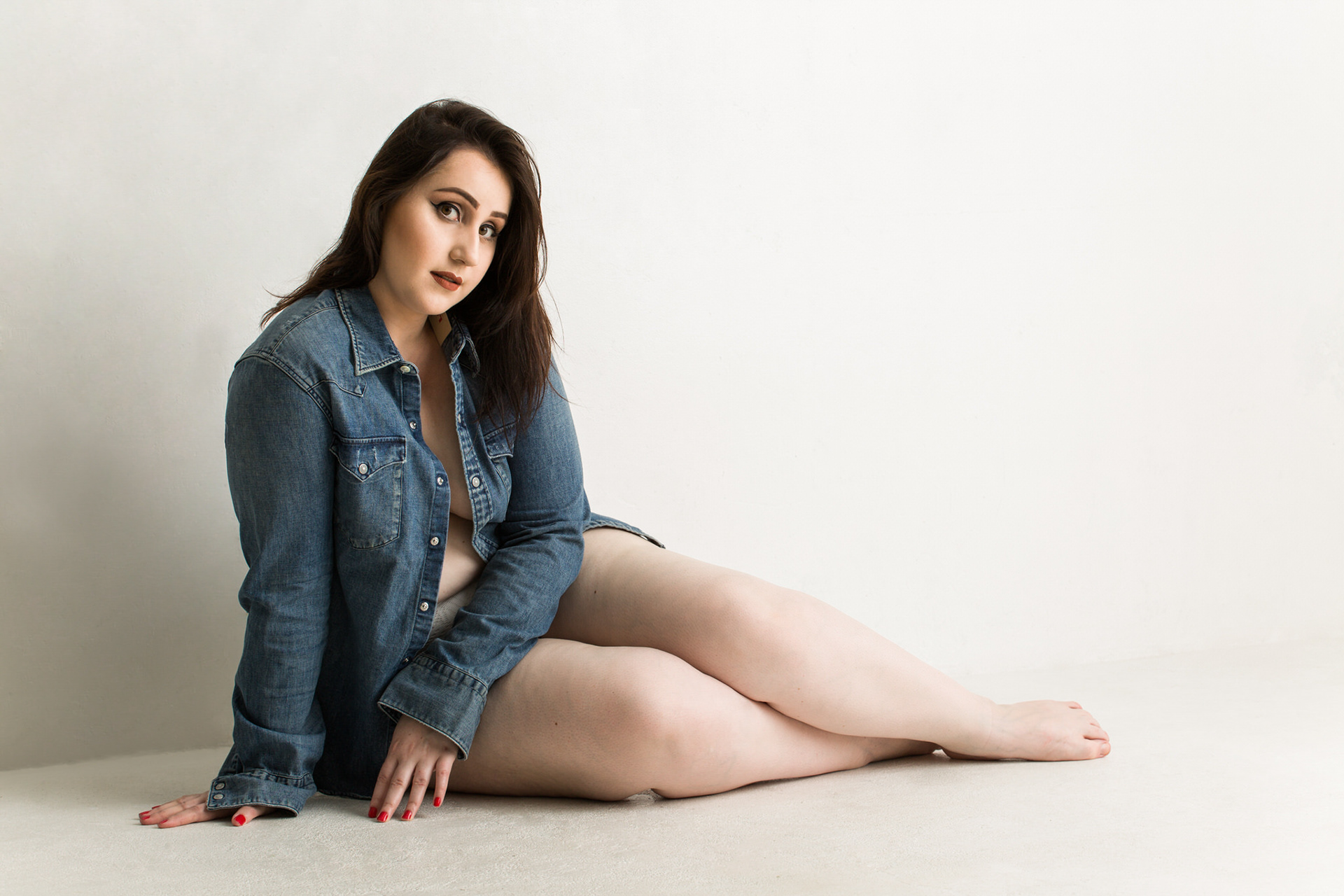 Ensaio fotográfico feminino em estúdio em Videira/SC