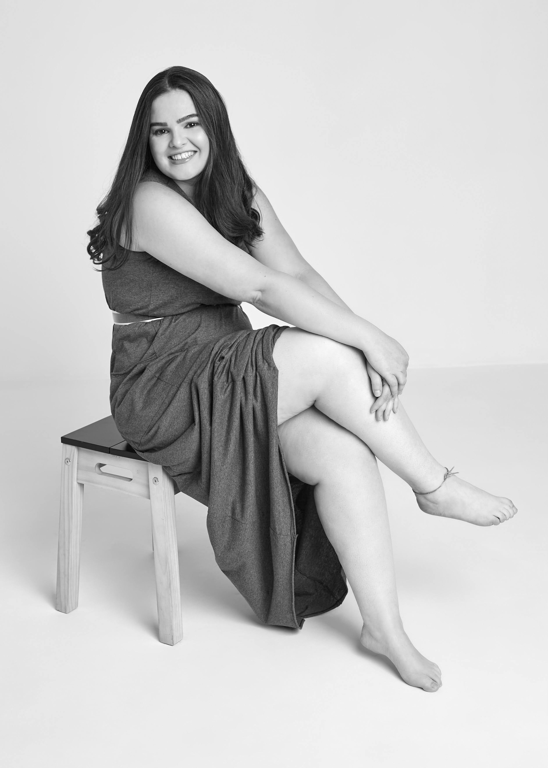 Ensaio fotográfico feminino em estúdio, em Videira/SC