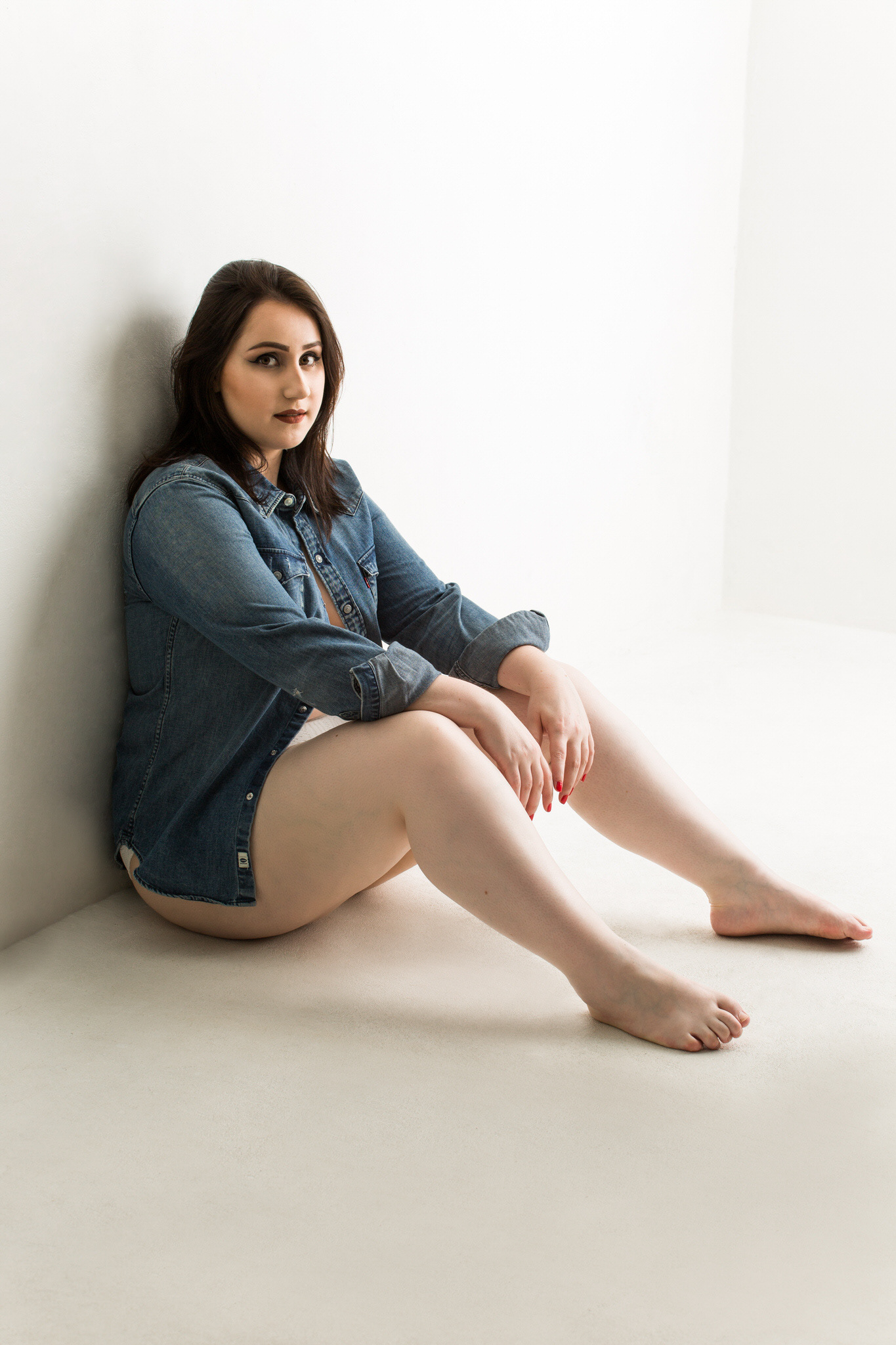 Ensaio fotográfico feminino em estúdio em Videira/SC