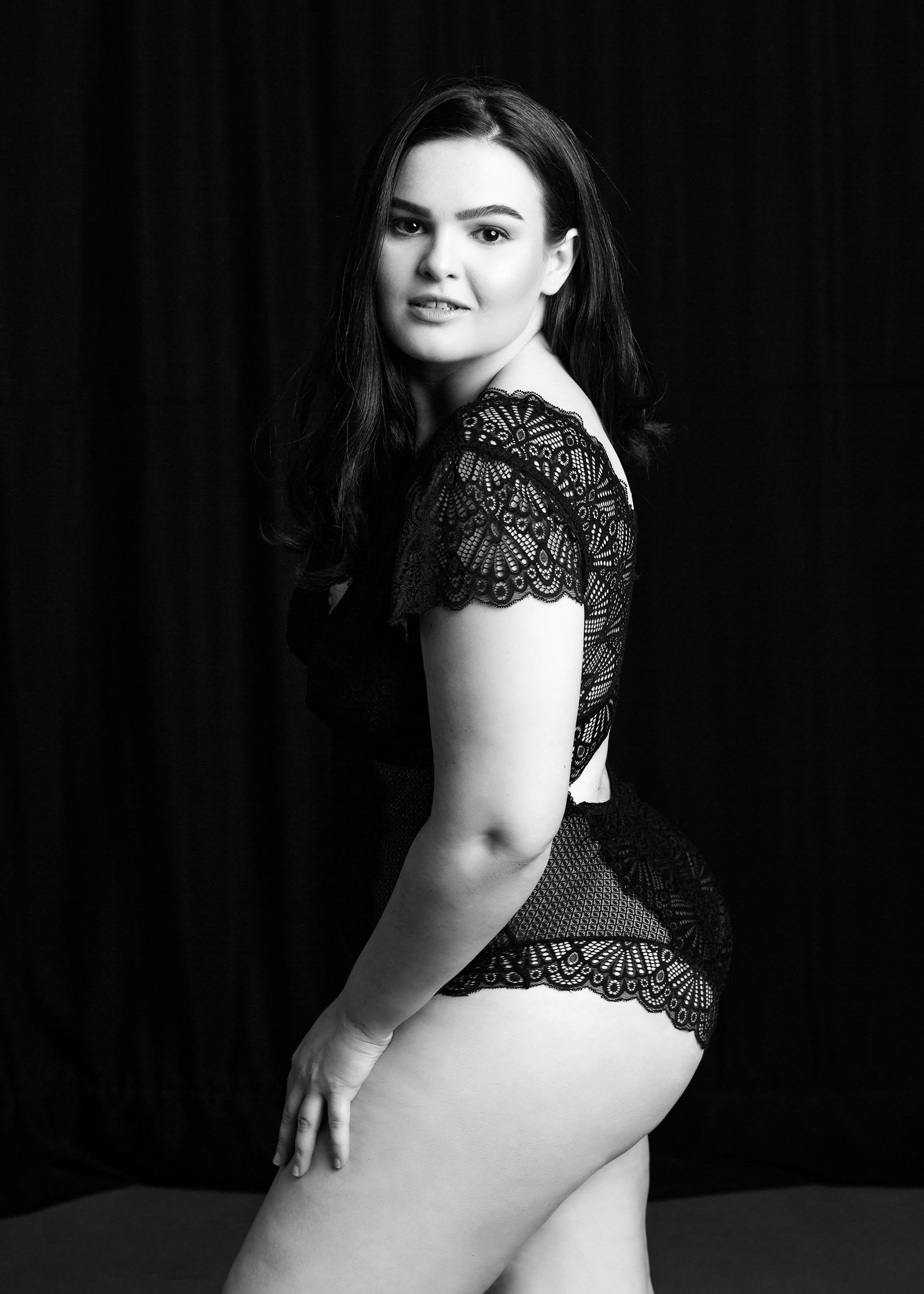 Ensaio fotográfico feminino em estúdio, em Videira/SC