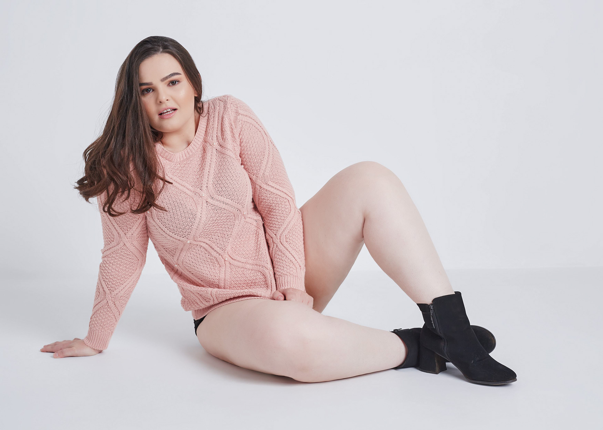Ensaio fotográfico feminino em estúdio, em Videira/SC