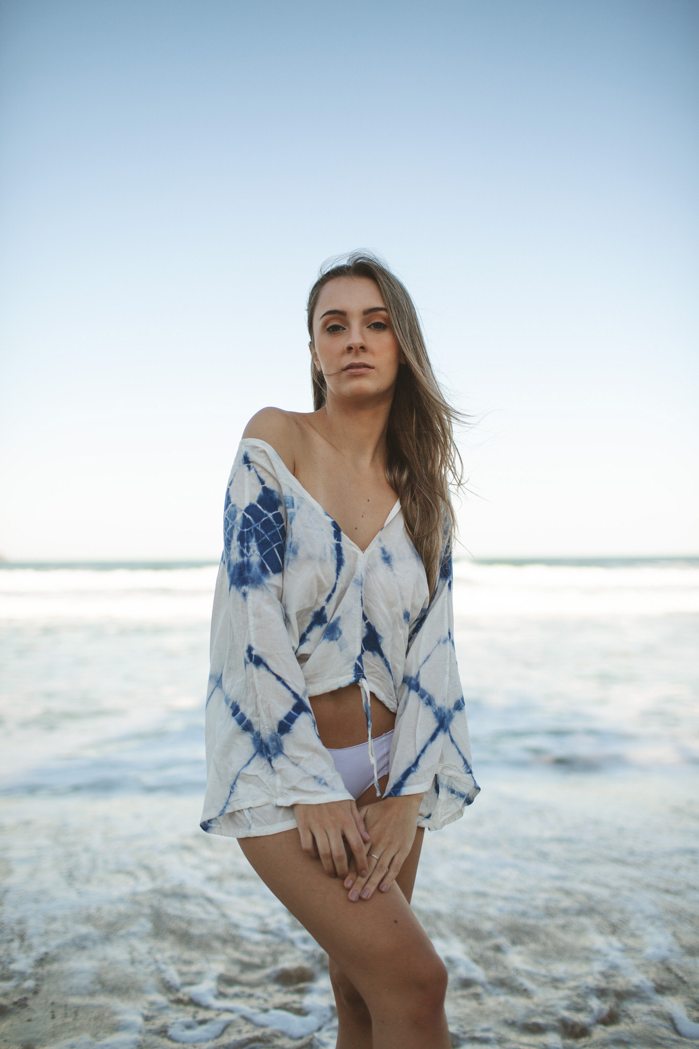 Ensaio fotográfico feminino na Praia Mole, Florianópolis/SC