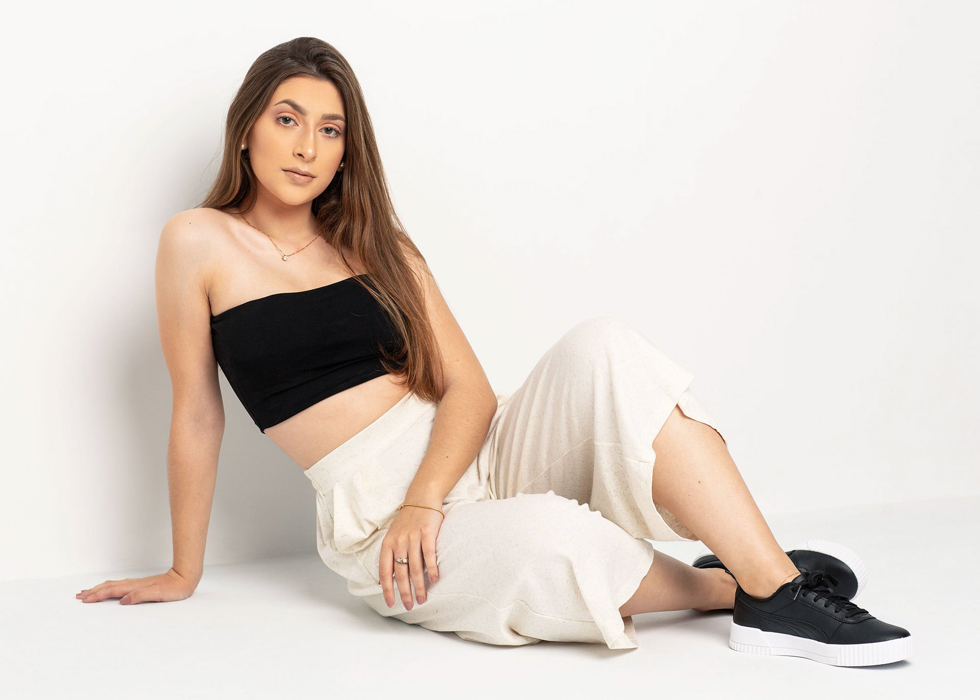 Ensaio fotográfico feminino em estúdio, em Videira/SC