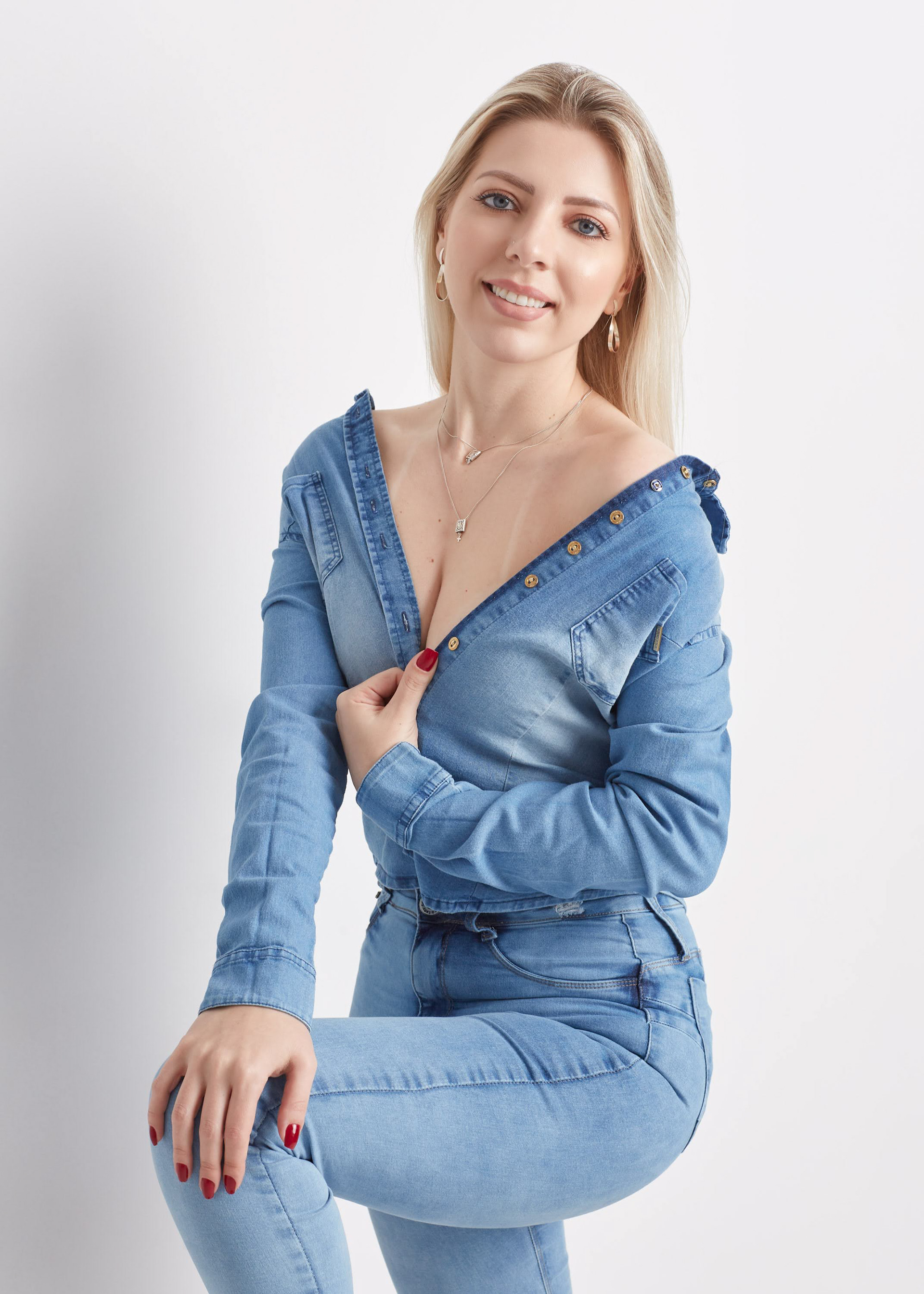 Ensaio fotográfico feminino em estúdio, em Videira/SC