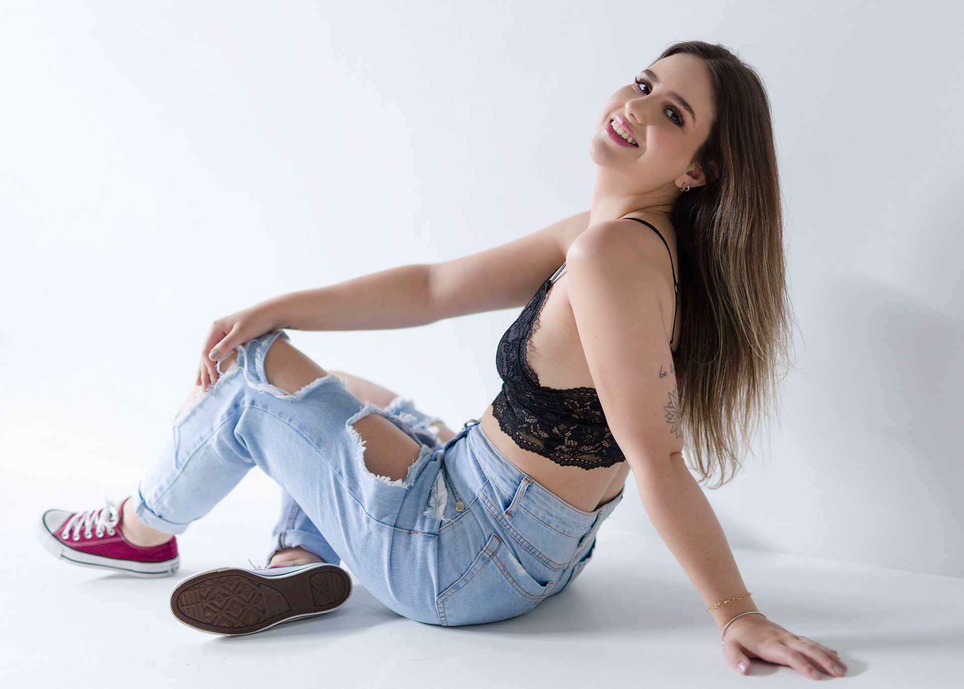 Ensaio feminino em estúdio em Videira - Santa Catarina