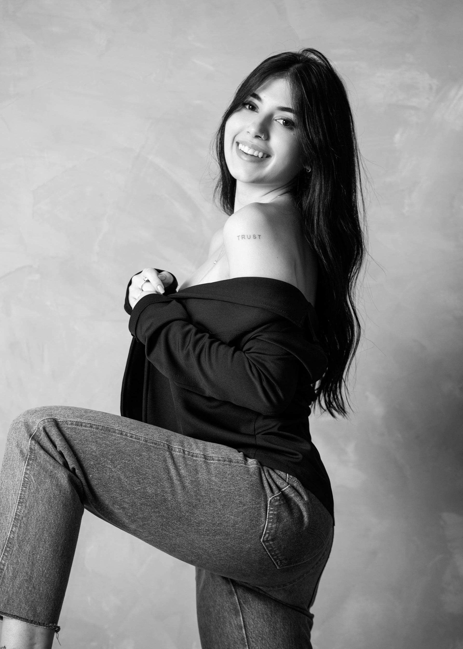 Ensaio feminino em estúdio, em Videira/SC