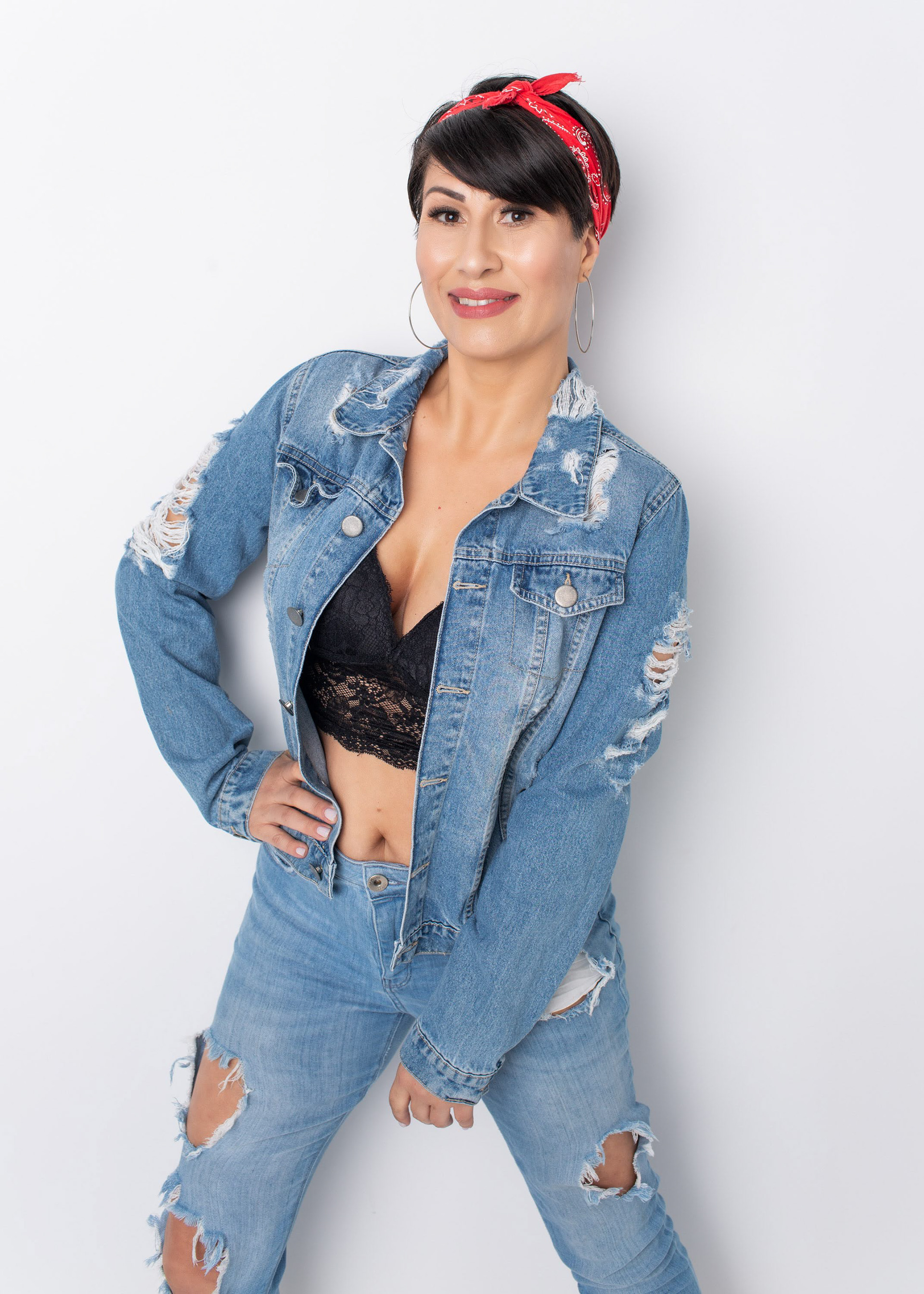 Ensaio fotográfico feminino em estúdio, em Videira/SC
