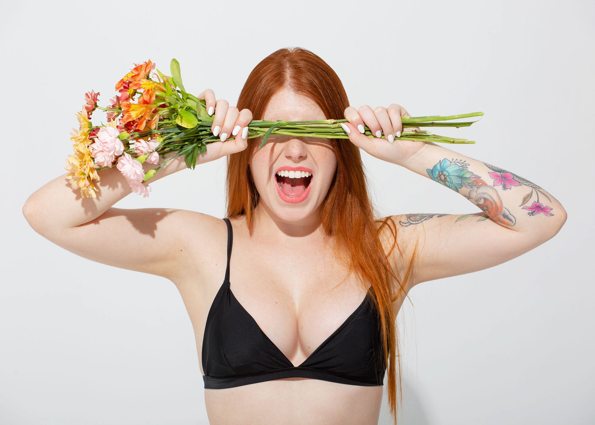 Ensaio fotográfico feminino em estúdio, em Videira/SC