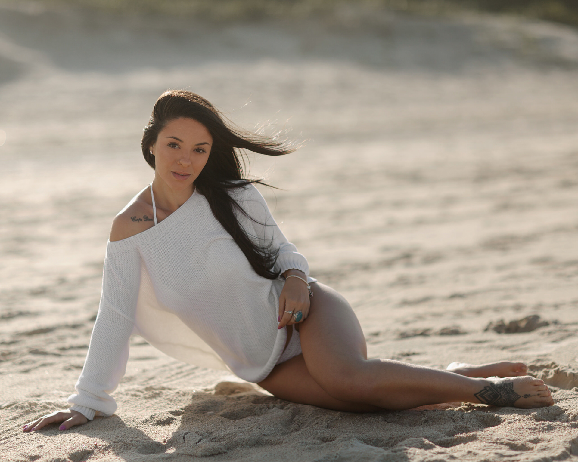 Ensaio feminino na Praia do Campeche, Em Florianópolis/SC
