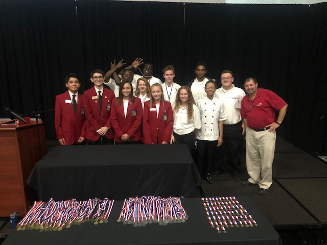 A team of regional officers and competitors from my high school with Chef Bell