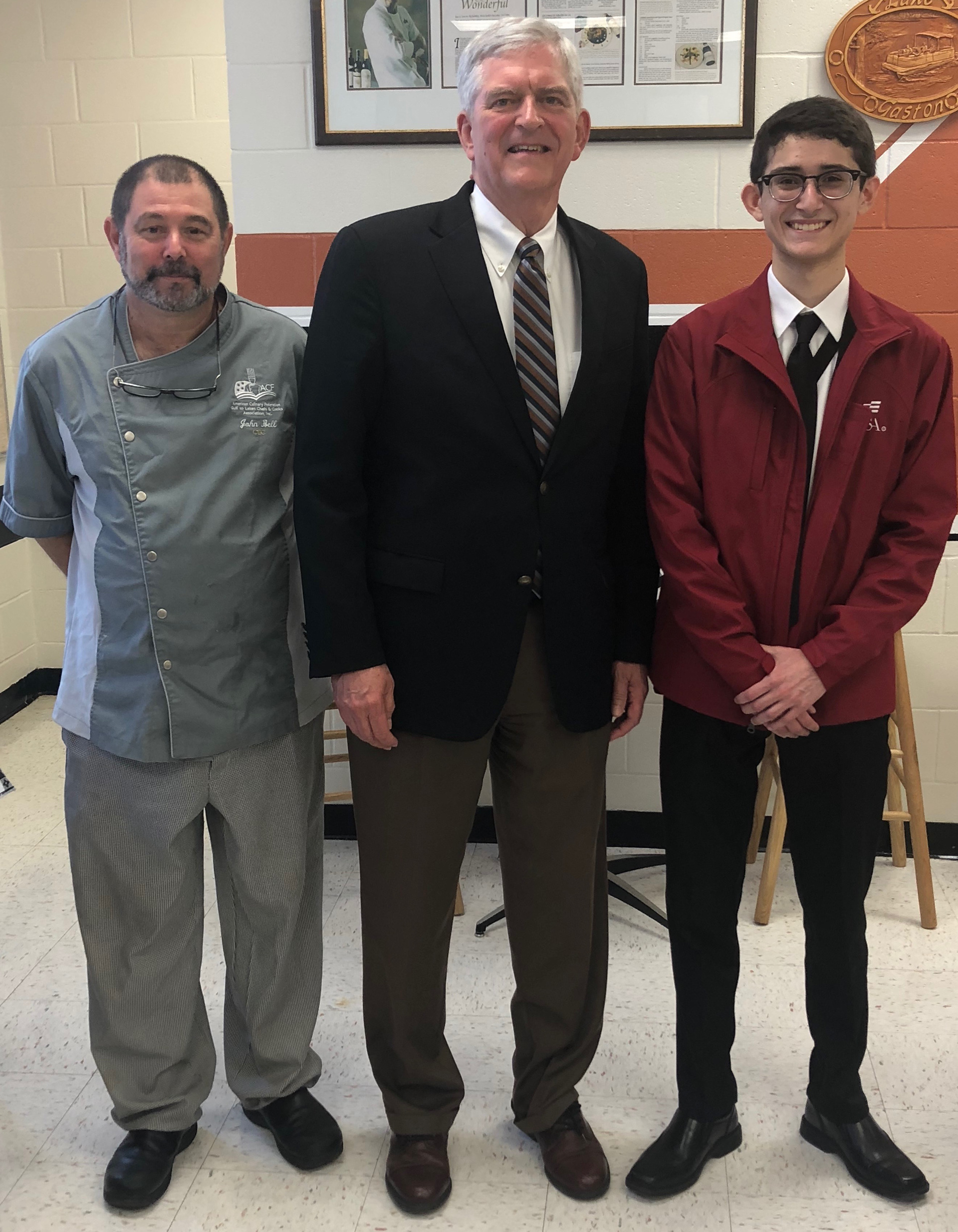 Myself and Chef Bell with Congress member Daniel Webster