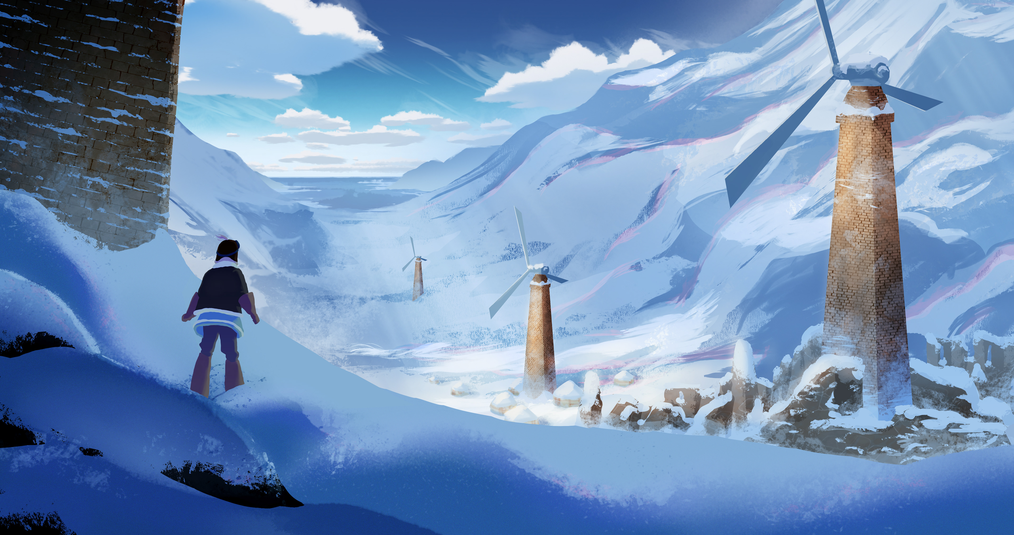 Nausicaä's settlement in Kyrgyzstan, the Valley of the Wind - Day