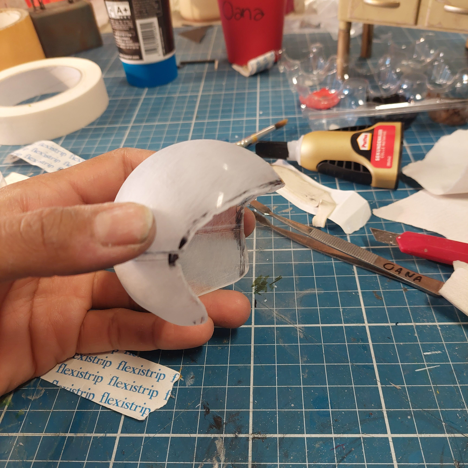 Motorcycle helmet creation