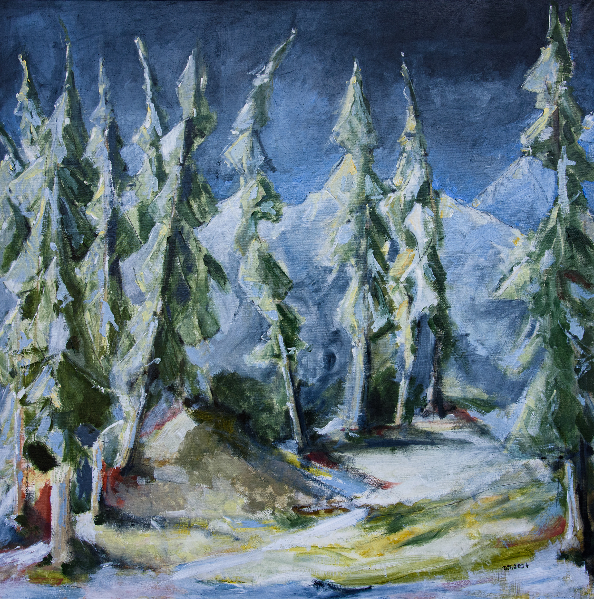 WALDINNERES Öl auf Leinwand 100x100cm Entsteungsjahr 2024 verfügbar Weitere Infos: +43 660 2726892 atelier@reginathyssen.com ArtShop auf Artmajeur